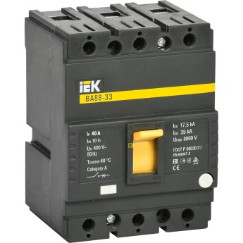 Автоматический выключатель IEK SVA20-3-0040 ВА88-33 3Р 40А 35кА ИЭК