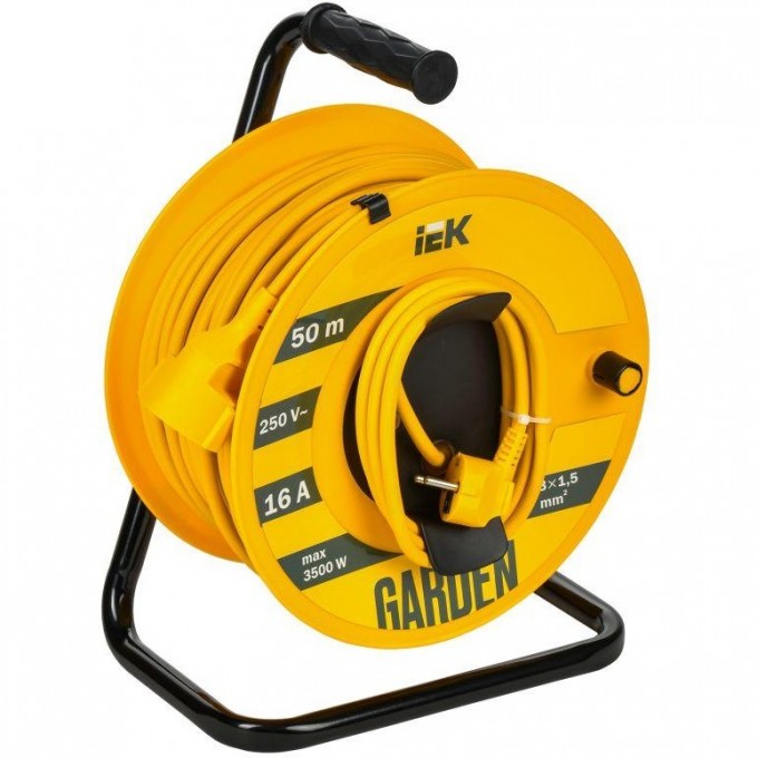 Катушка IEK GARDEN УК50 1 место 2P+PE 3x1,5мм2 50м GD-KP20-16-01-50