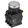 Кнопка с подсветкой IEK MASTER d=22мм 1NO+1NC белая MI-BT60-11D-3-12-K01