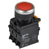 Кнопка с подсветкой IEK MASTER MI-BT60-11D-3-12-K04 d=22мм 1NO+1NC красная MI-BT60-11D-3-12-K004