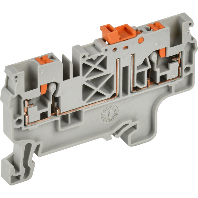 Колодка клеммная IEK CP-DT измерит. нож. разм. 2,5мм2 серая YCT25-04-K03-002