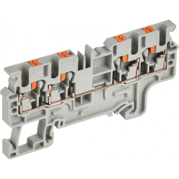 Колодка клеммная IEK CP-MC 4 вывода 2,5мм2 серая YCT22-00-4-K03-002