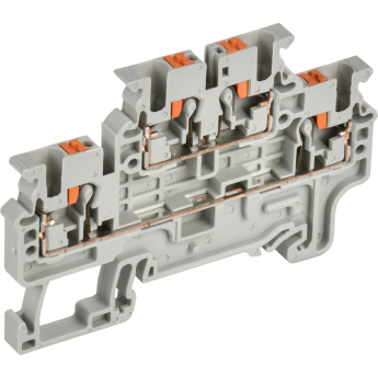Колодка клеммная IEK CP-ML 2 ур. 2,5мм2 серая Колодка клеммная IEK CP-ML 2 ур. 2,5мм2 серая