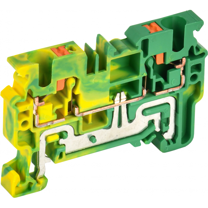 Колодка клеммная IEK CP-PEN земля 4мм2 желто-зеленая YCT21-00-K52-004