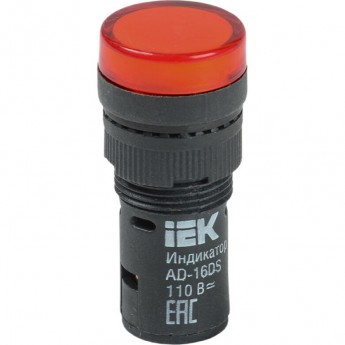 Лампа IEK AD16DS(LED)матрица d=16мм красный 24В AC/DC - BLS10-ADDS-024-K04-16