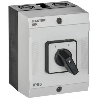 Переключатель кулачковый IEK MI-CS20-016-054 в боксе стандартная рукоятка 16А схема 54