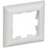 Рамка 1-местная IEK BRITE РУ-1-БрАБ арктич. бел./бел. BR-M12-12-K91